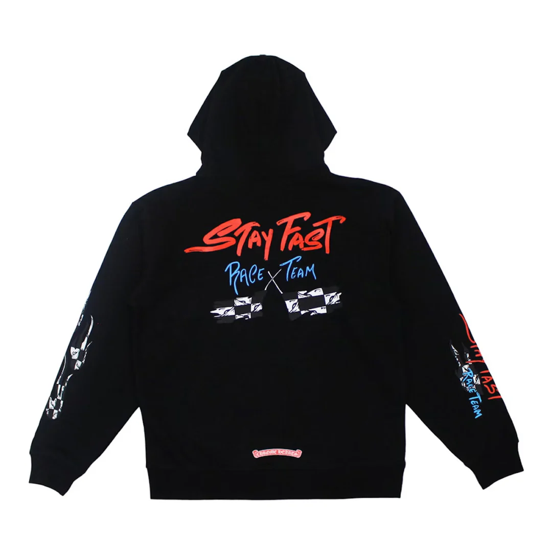 Chrome Hearts Matty Boy Stay Fast Hoodie Black - Image 2