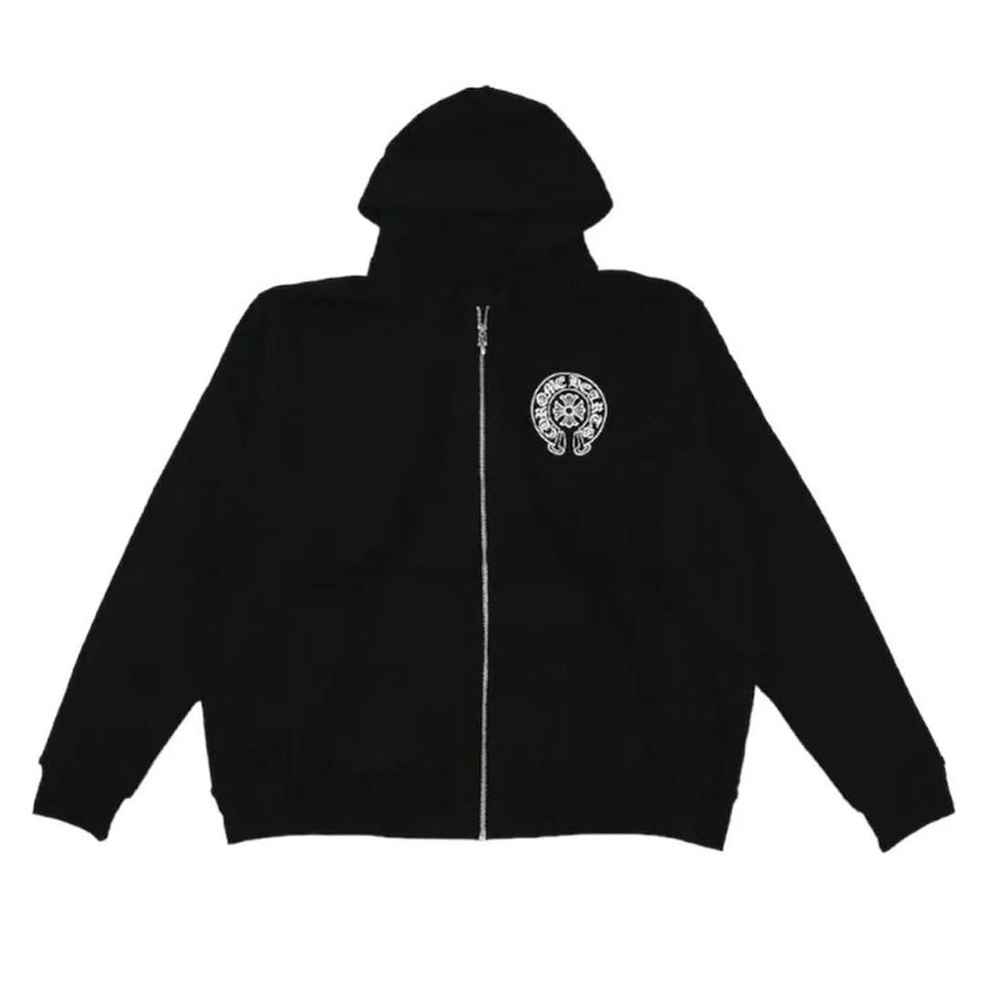 Chrome Hearts Miami Exclusive Horseshoe Zip Up Hoodie - Image 2