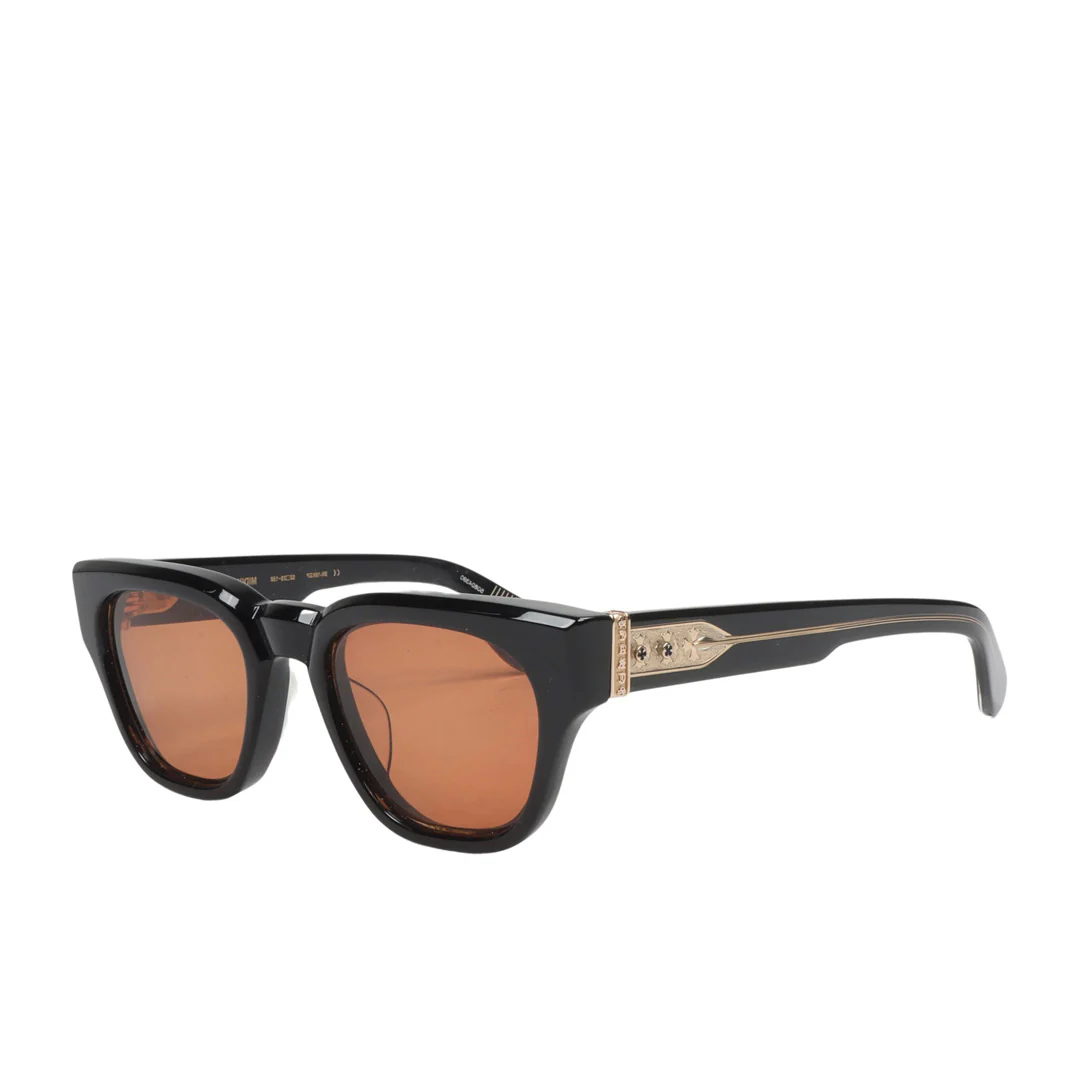 Chrome Hearts "Midixathrill" Mocha Brown/Silver Glasses