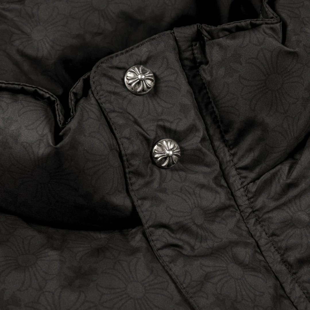 Chrome Hearts Monogram Puffer Jacket Black - Image 3