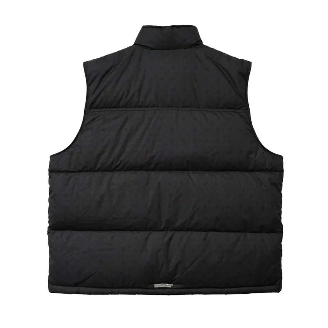 Chrome Hearts Monogram Puffer Vest Black - Image 2