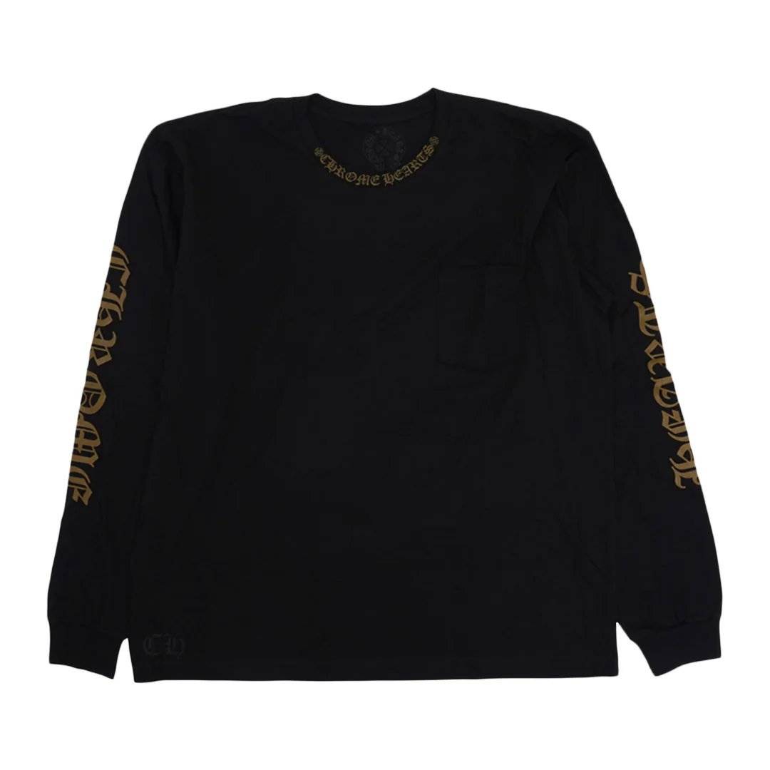 Chrome Hearts Neck Logo Long Sleeve T-Shirt Olive