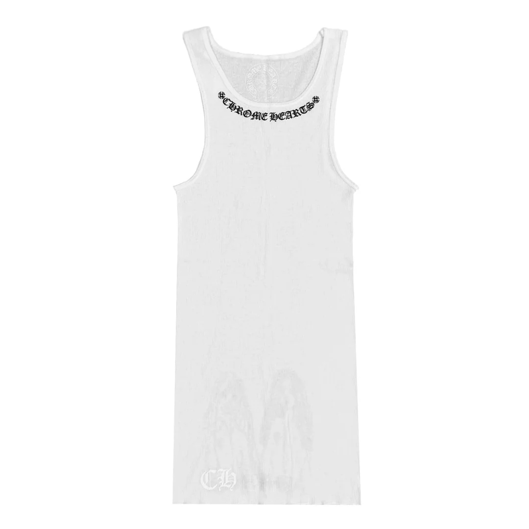 Chrome Hearts Neck Logo Miyumi Sisters White Tank Top - Image 2