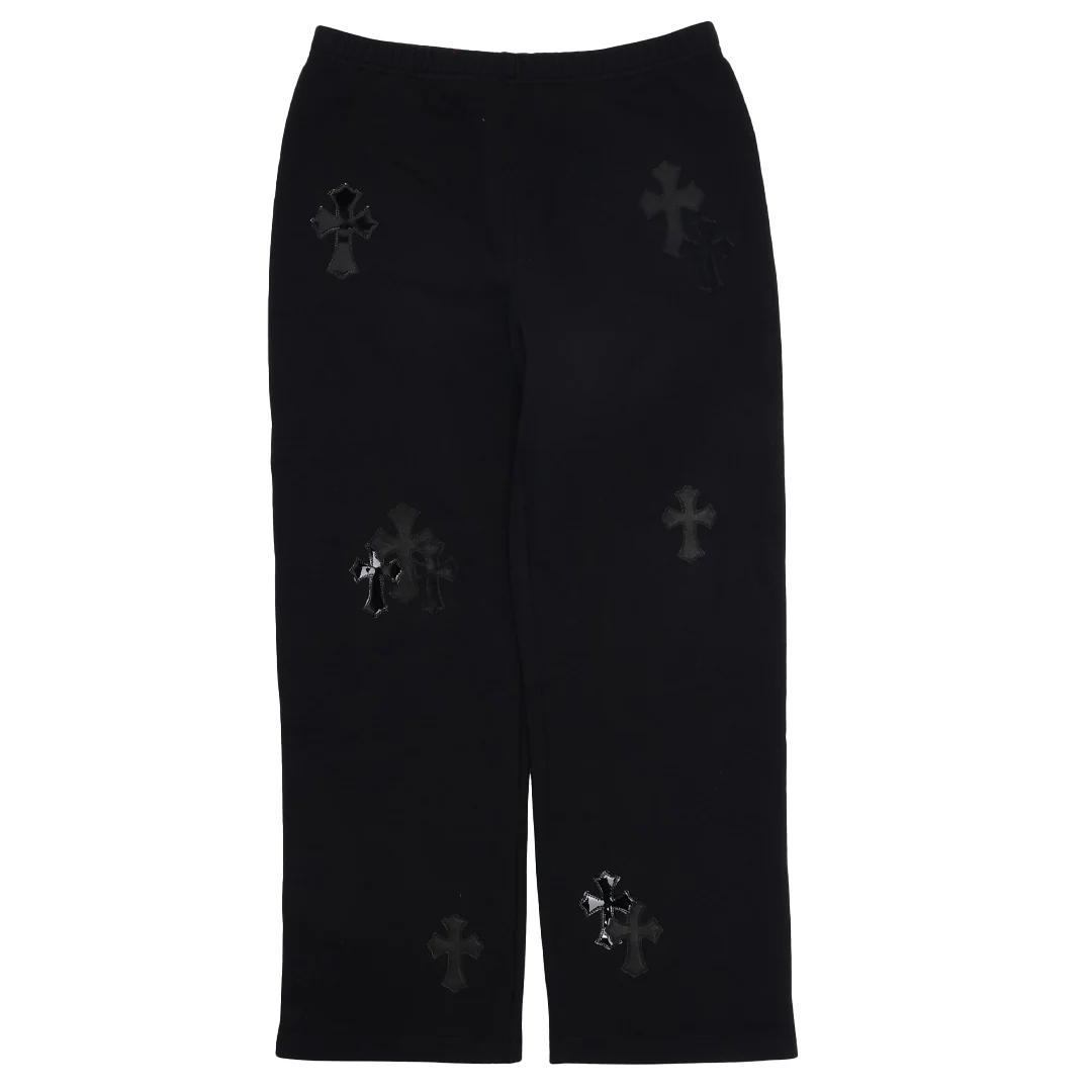 Chrome Hearts Pony Hair Cross Patch Sweatpants