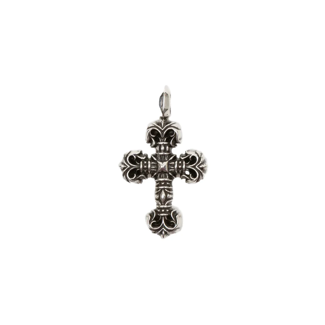 Chrome Hearts Small Filigree Cross Pendant (With Chain)