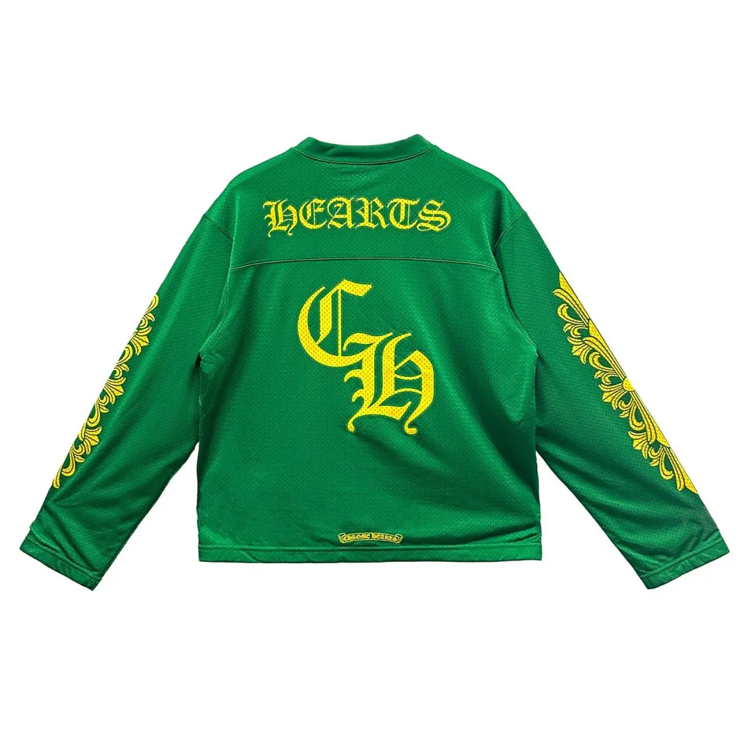 Chrome Hearts Sports Mesh Jersey Long Sleeve Green - Image 2