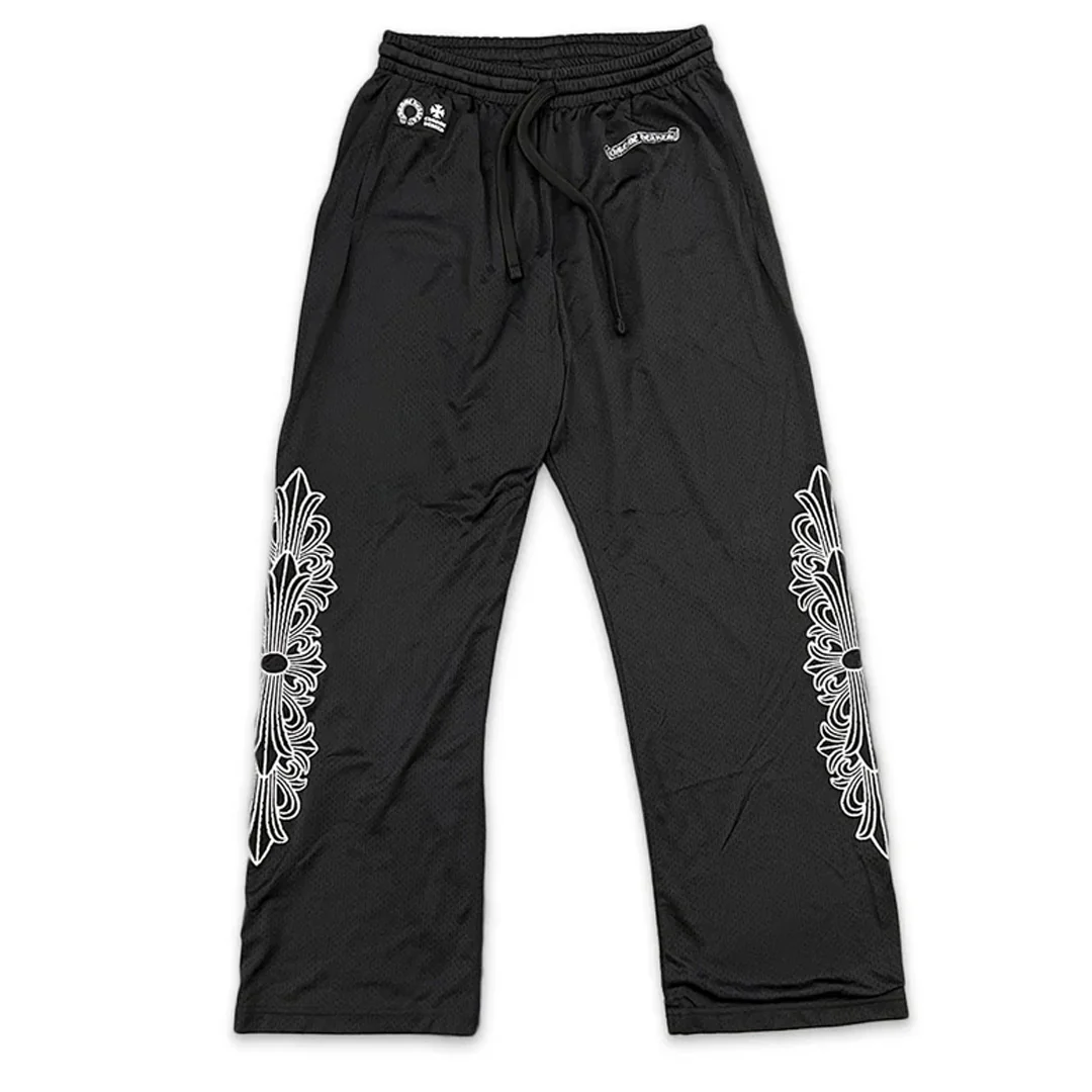 Chrome Hearts Sports Mesh Varsity Pants Black