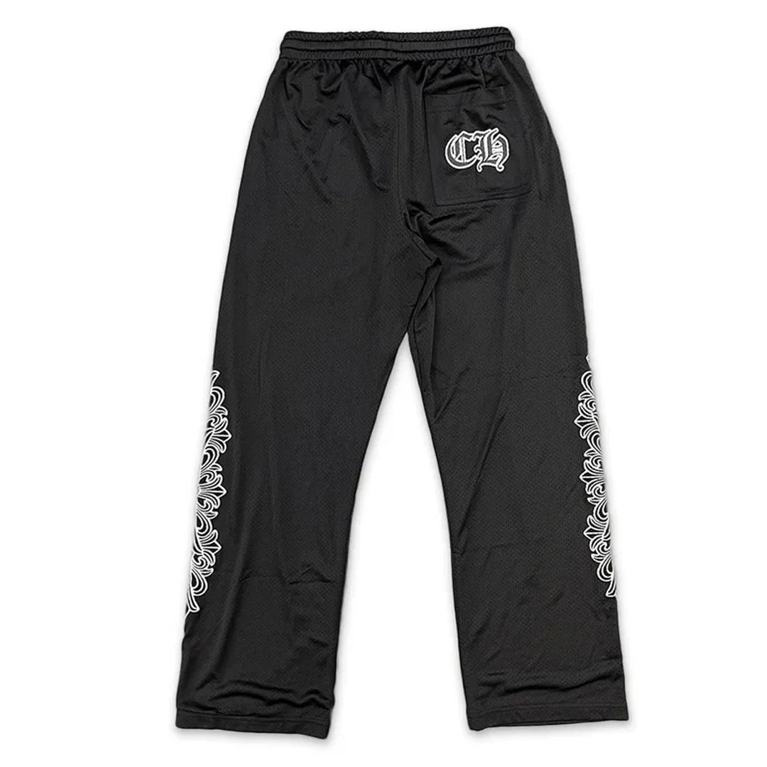 Chrome Hearts Sports Mesh Varsity Pants Black - Image 2
