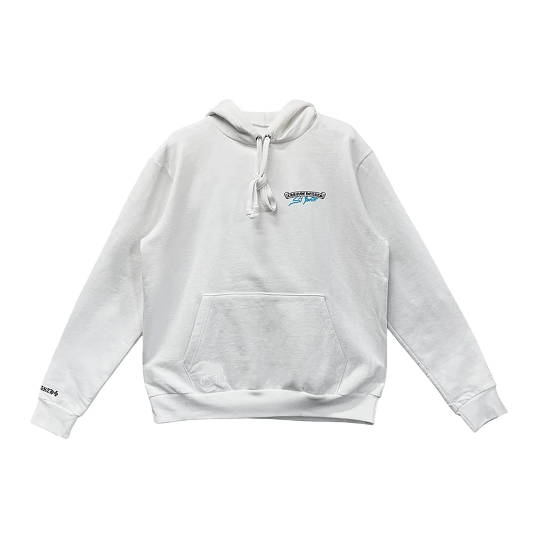 Chrome Hearts St Barth Exclusive Pullover Hoodie White - Image 2