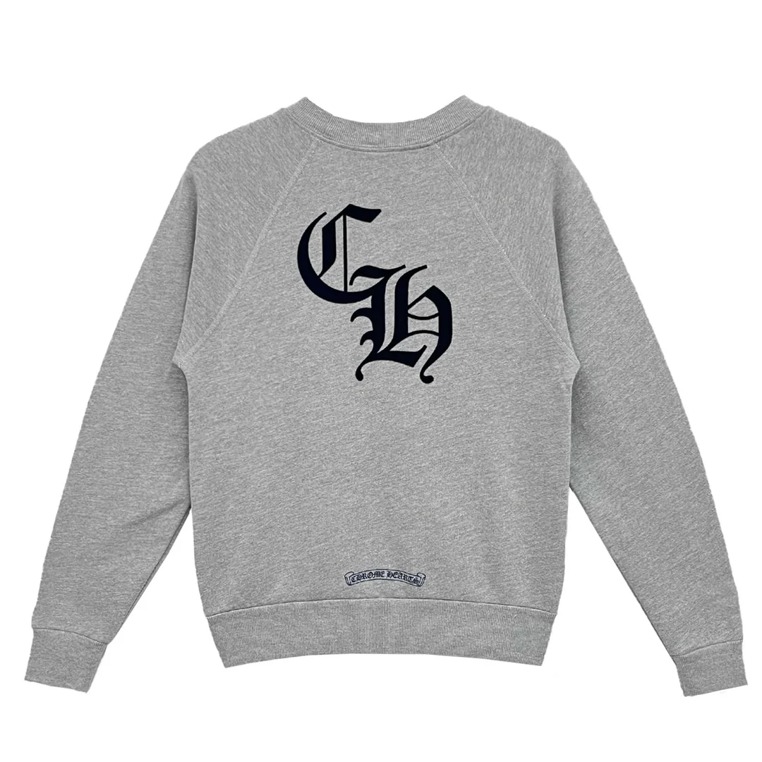 Chrome Hearts Triple Cross CH Crewneck Grey (Womens)