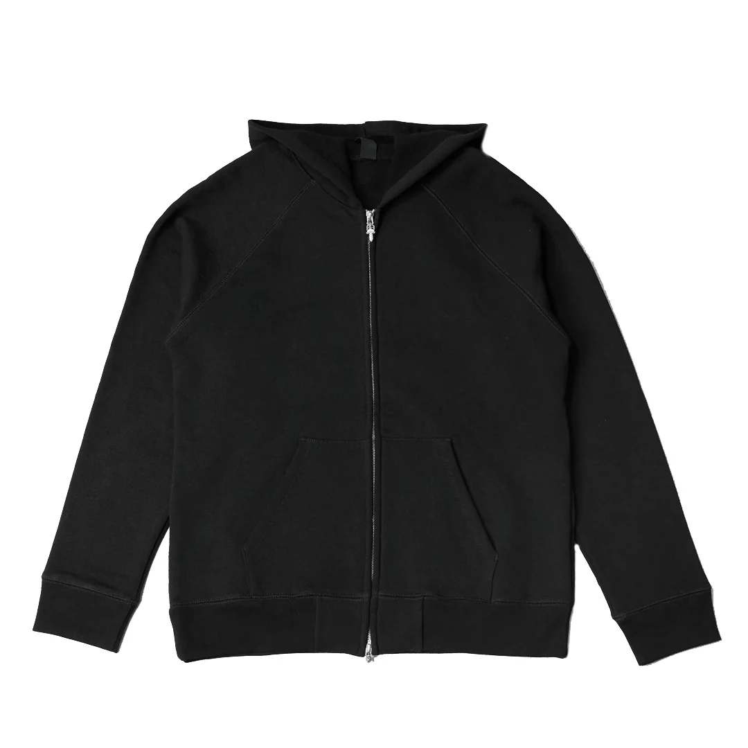Chrome Hearts Triple Cross Embroidery Zip Up Hoodie Black - Image 2