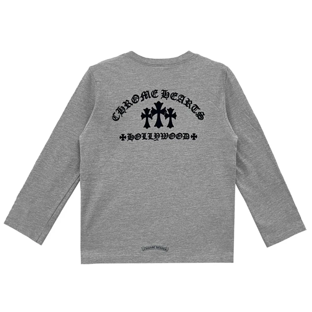 Chrome Hearts Triple Cross Hollywood Long Sleeve Grey (Womens)