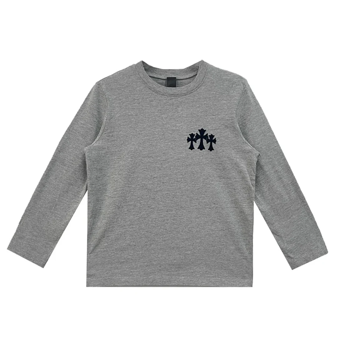 Chrome Hearts Triple Cross Hollywood Long Sleeve Grey (Womens) - Image 2