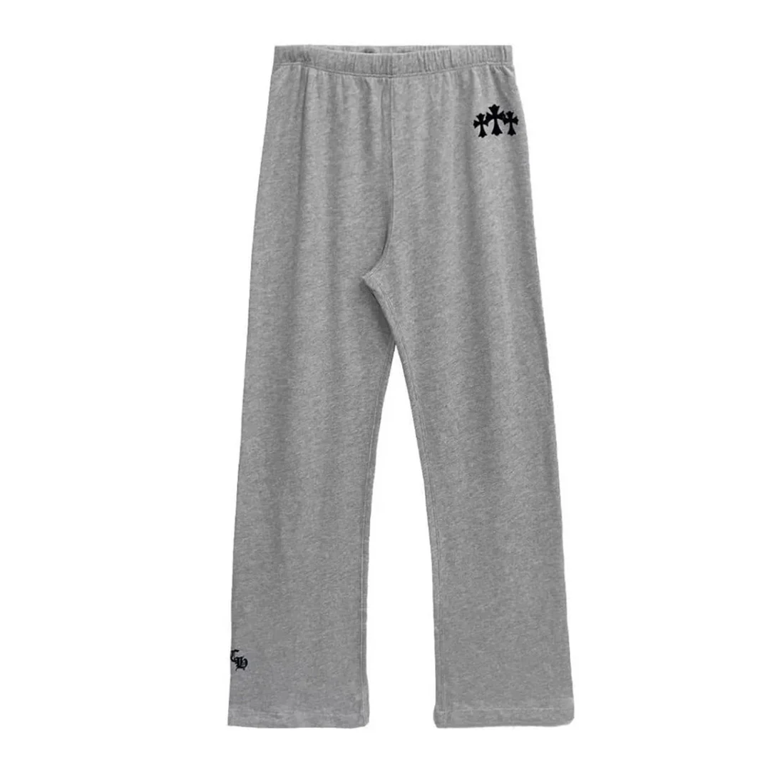 Chrome Hearts Triple Cross Hollywood Sweatpants Grey