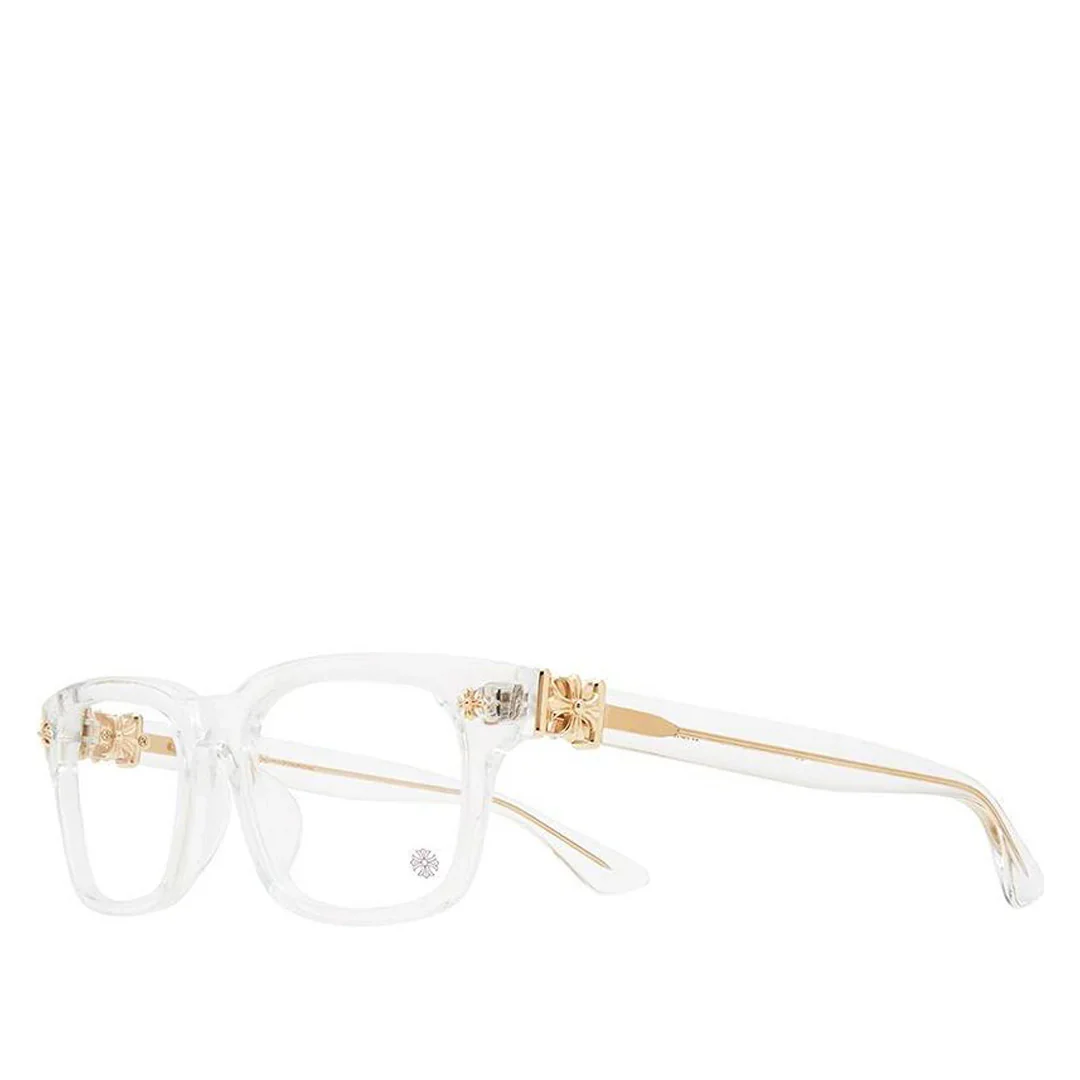 Chrome Hearts "Vagilante" Clear/Gold Glasses
