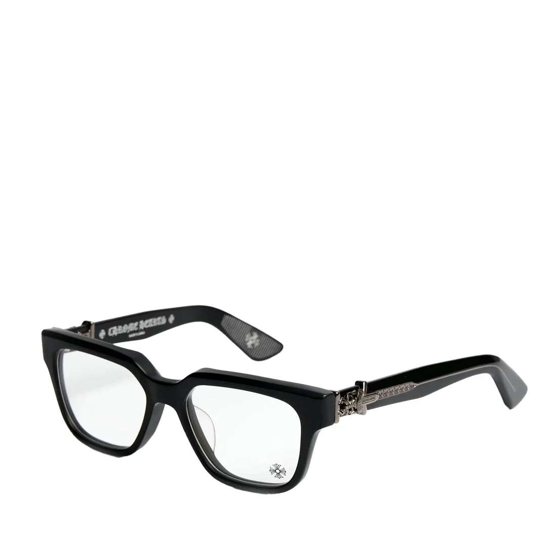 Chrome Hearts "Vagillionaire 2" Black/Silver Glasses