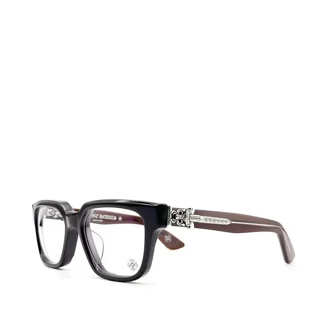 Chrome Hearts "Vagillionaire 2" Brown/Silver Glasses