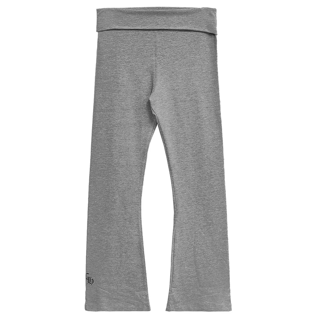Chrome Hearts Bell Bottom Yoga Pants Grey (Womens) - Image 2