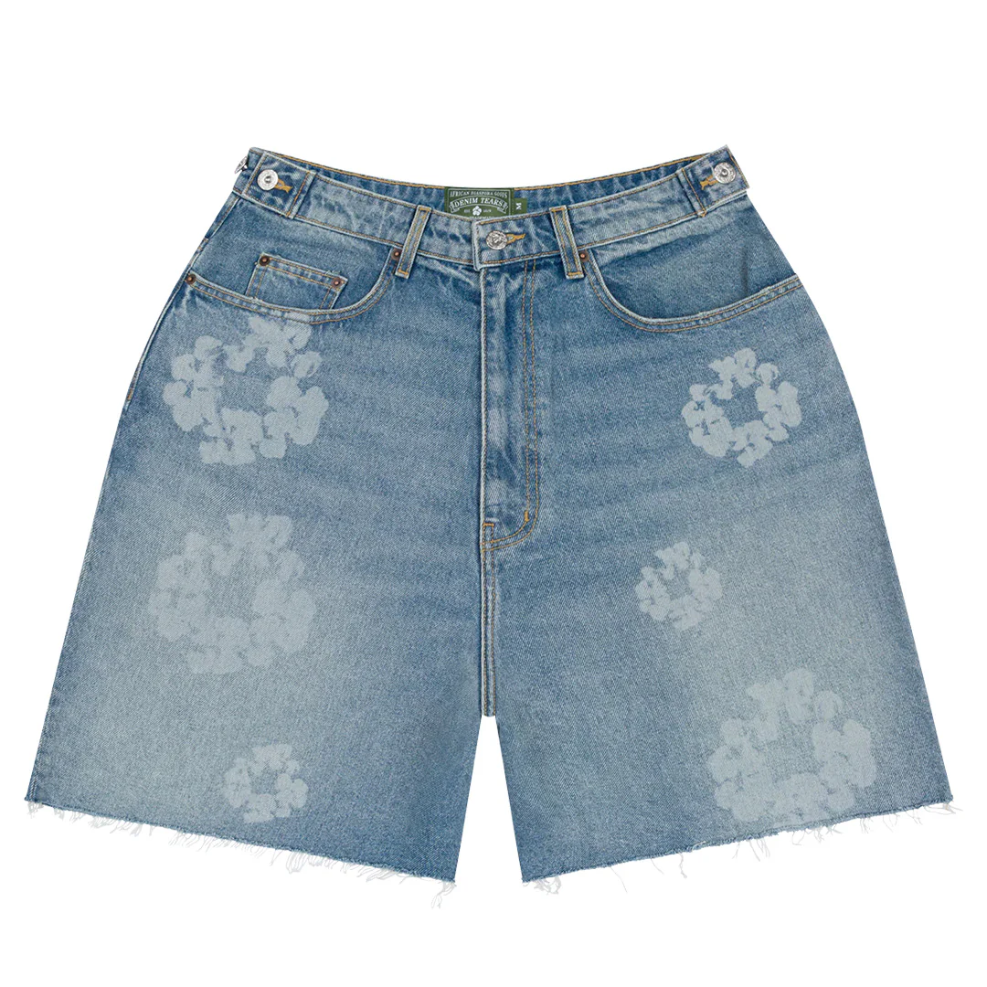 Denim Tears Laser Wreath Denim Shorts