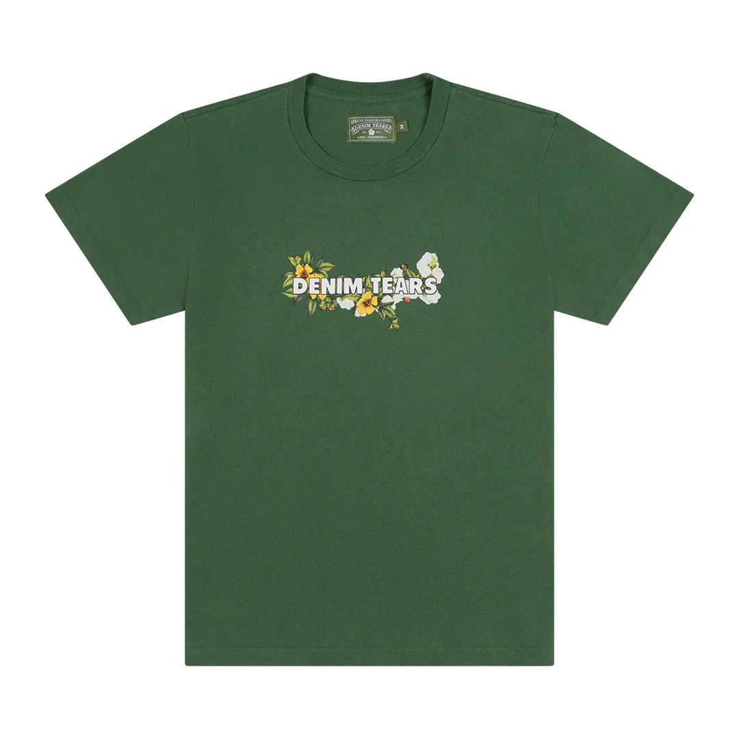 Denim Tears Logo Tee Green