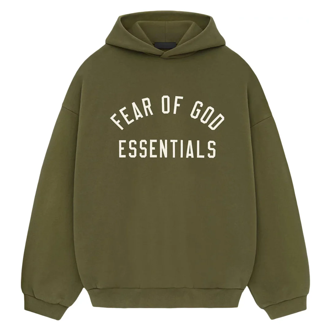 Fear of God Essentials State Collection Military Green Hoodie