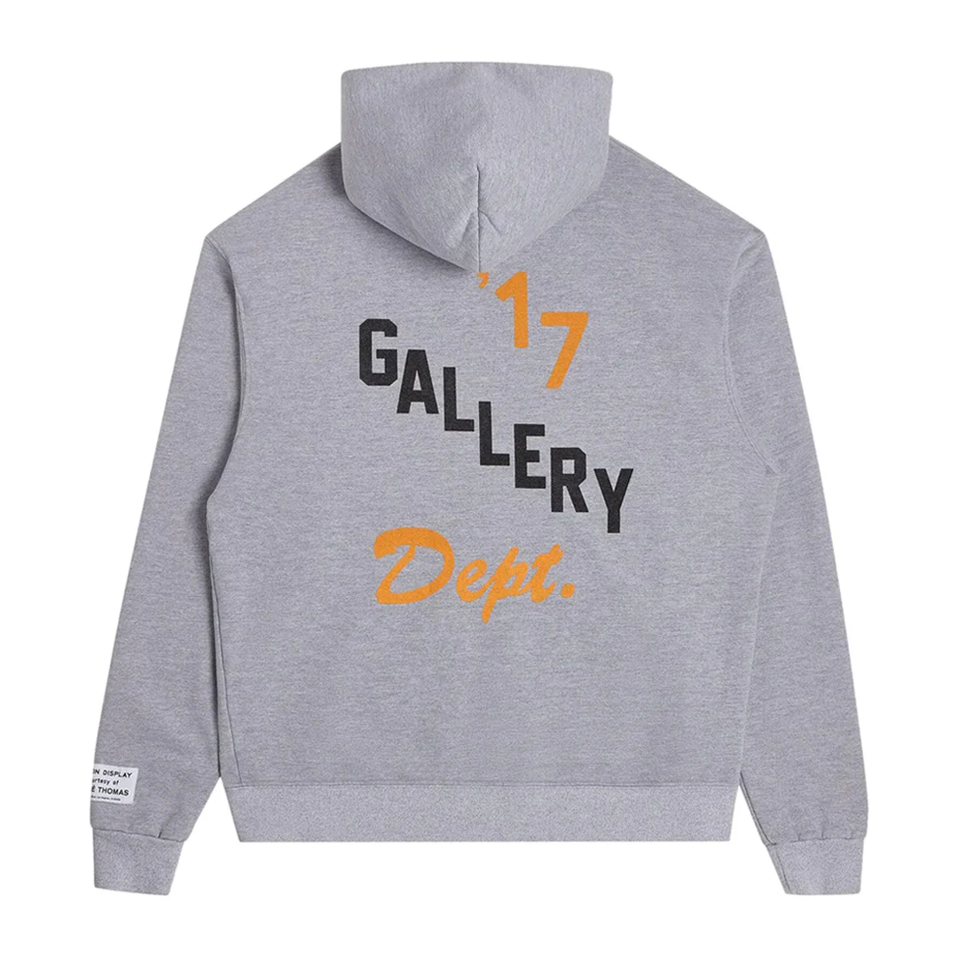 Gallery Dept. Boxing Merch Zip Up Hoodie Heather Grey - Image 2