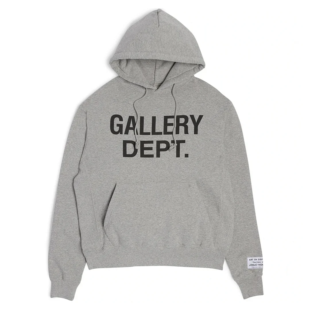 Gallery Dept. Center Logo Hoodie Heather Grey