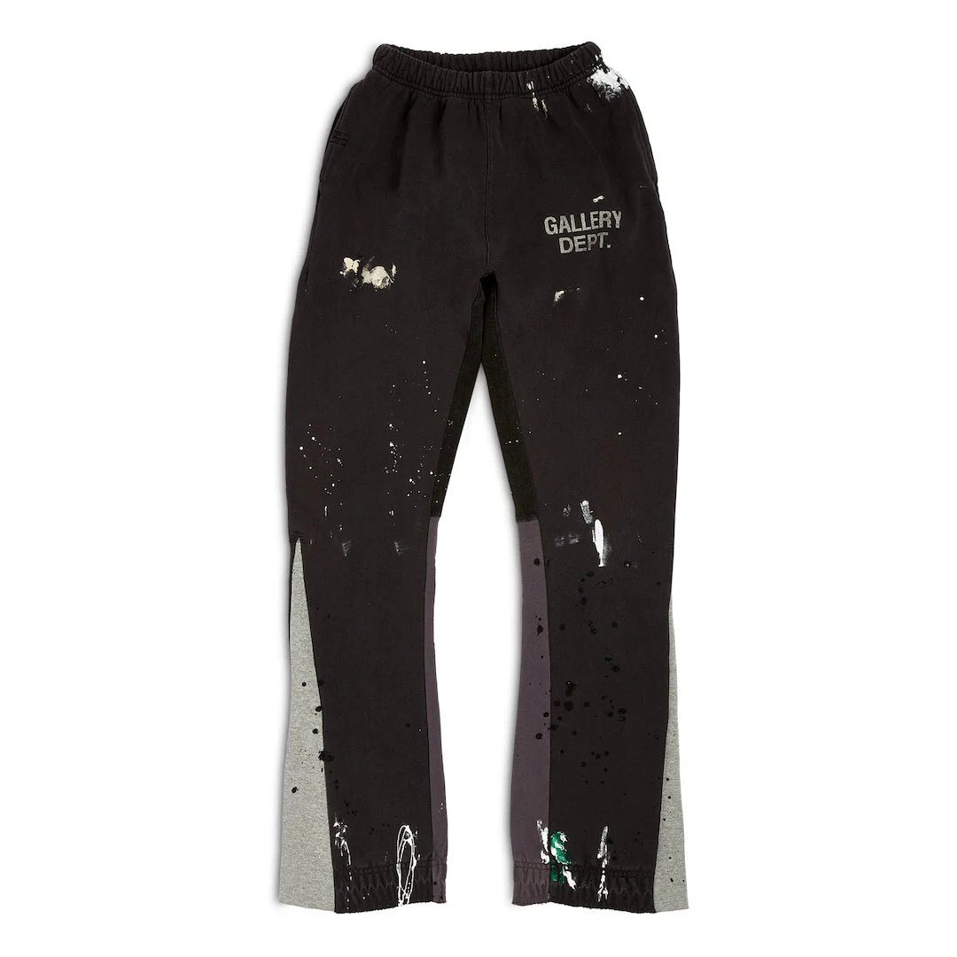 Gallery Dept. Painted Flare Sweat Pants Black