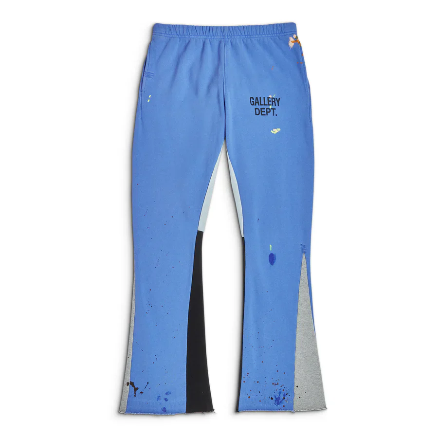 Gallery Dept. Painted Flare Sweat Pants Blue