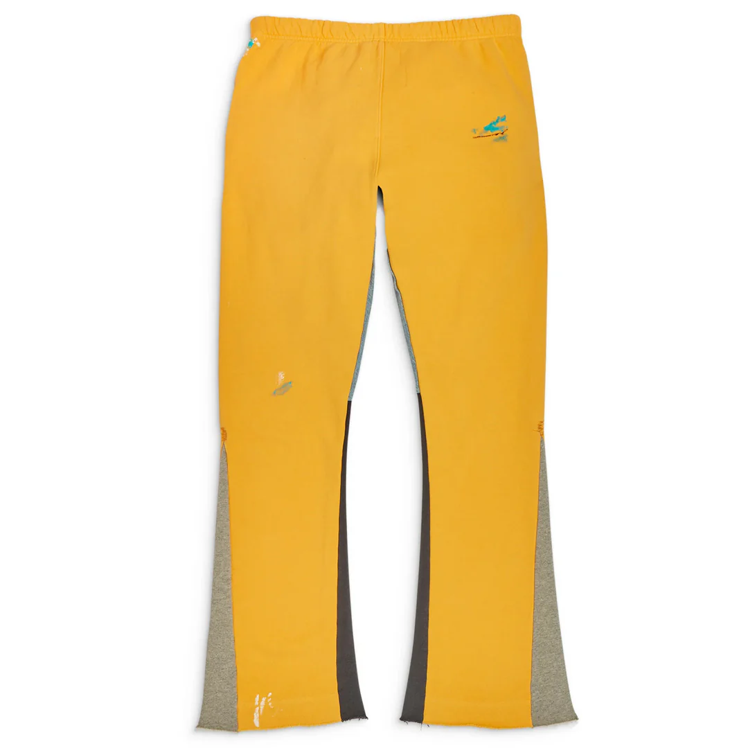 Gallery Dept. Painted Flare Sweat Pants Yellow - Image 2
