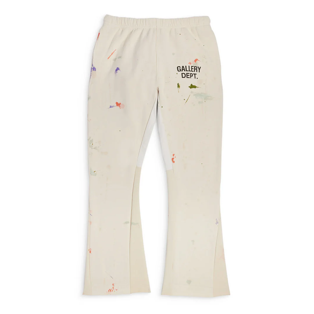 Gallery Dept. Painted Flare Sweatpants Cream
