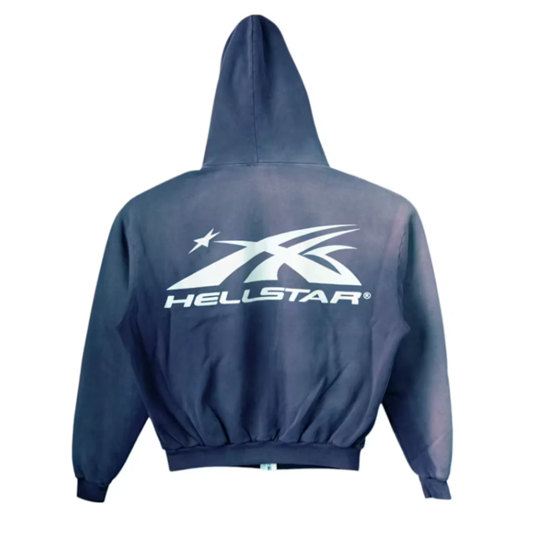 Hellstar Sports Zip Up Hoodie Emerald - Image 2