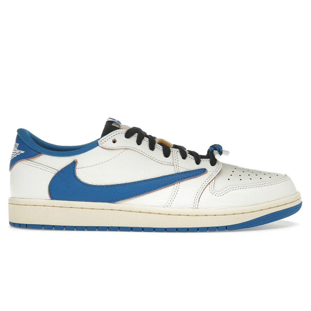 Jordan 1 Retro Low OG SP Fragment x Travis Scott Sail Military Blue
