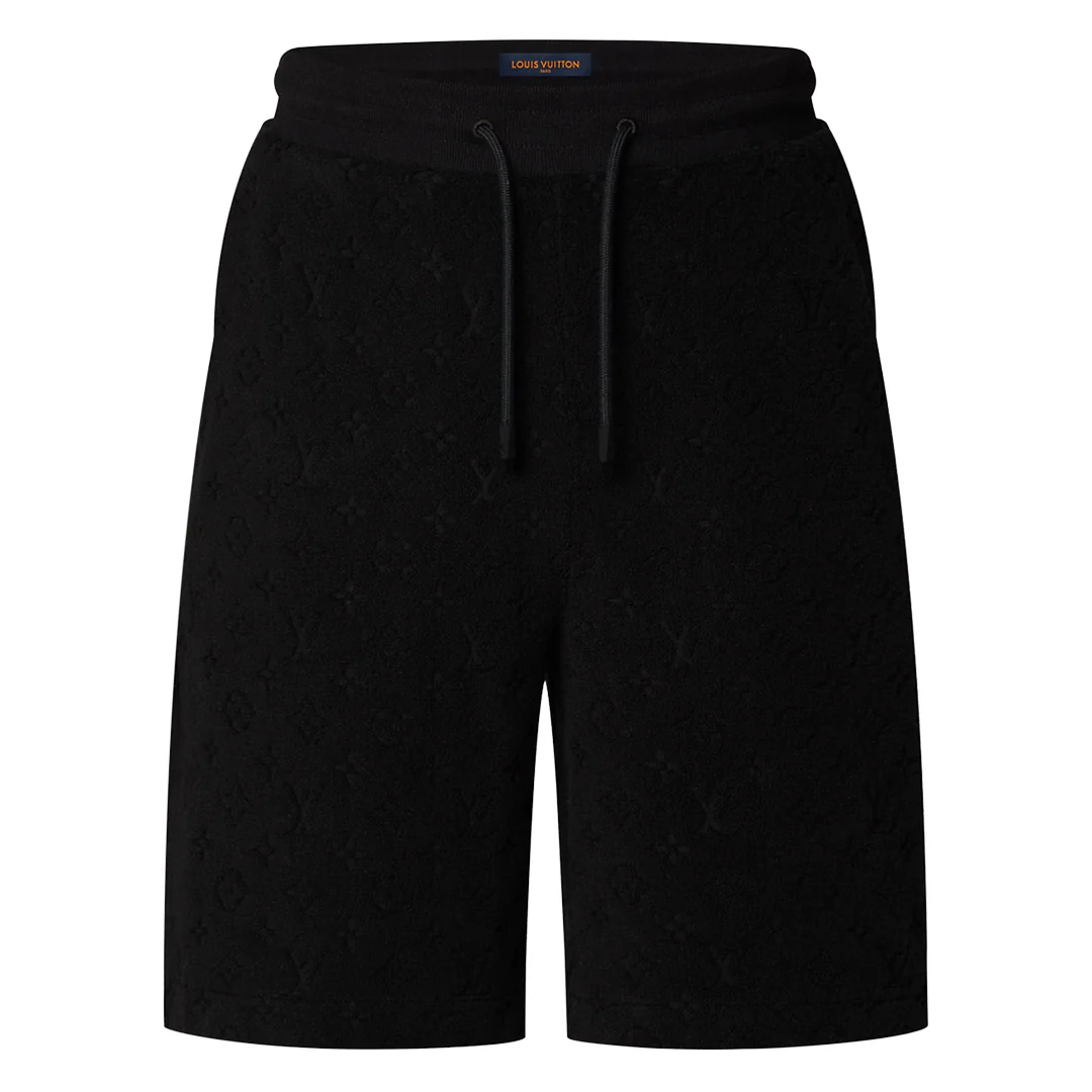 Louis Vuitton Monogram Terry Shorts Black