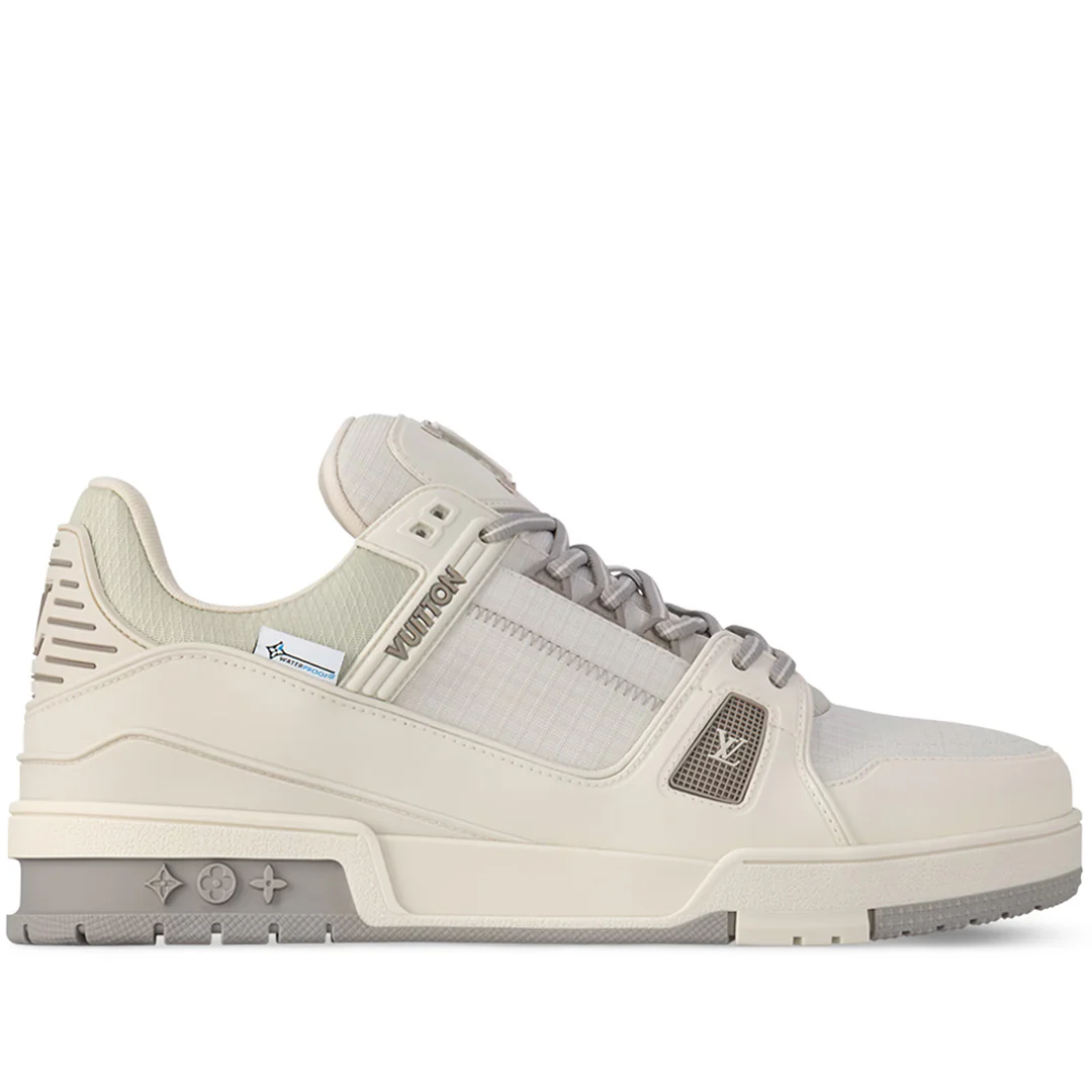 Louis Vuitton Trainer Sneaker White Grey