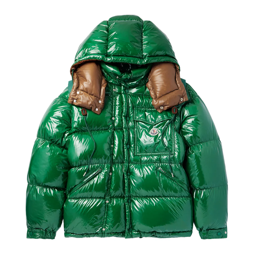 Moncler Karakorum Ripstop Hooded Down Jacket Green