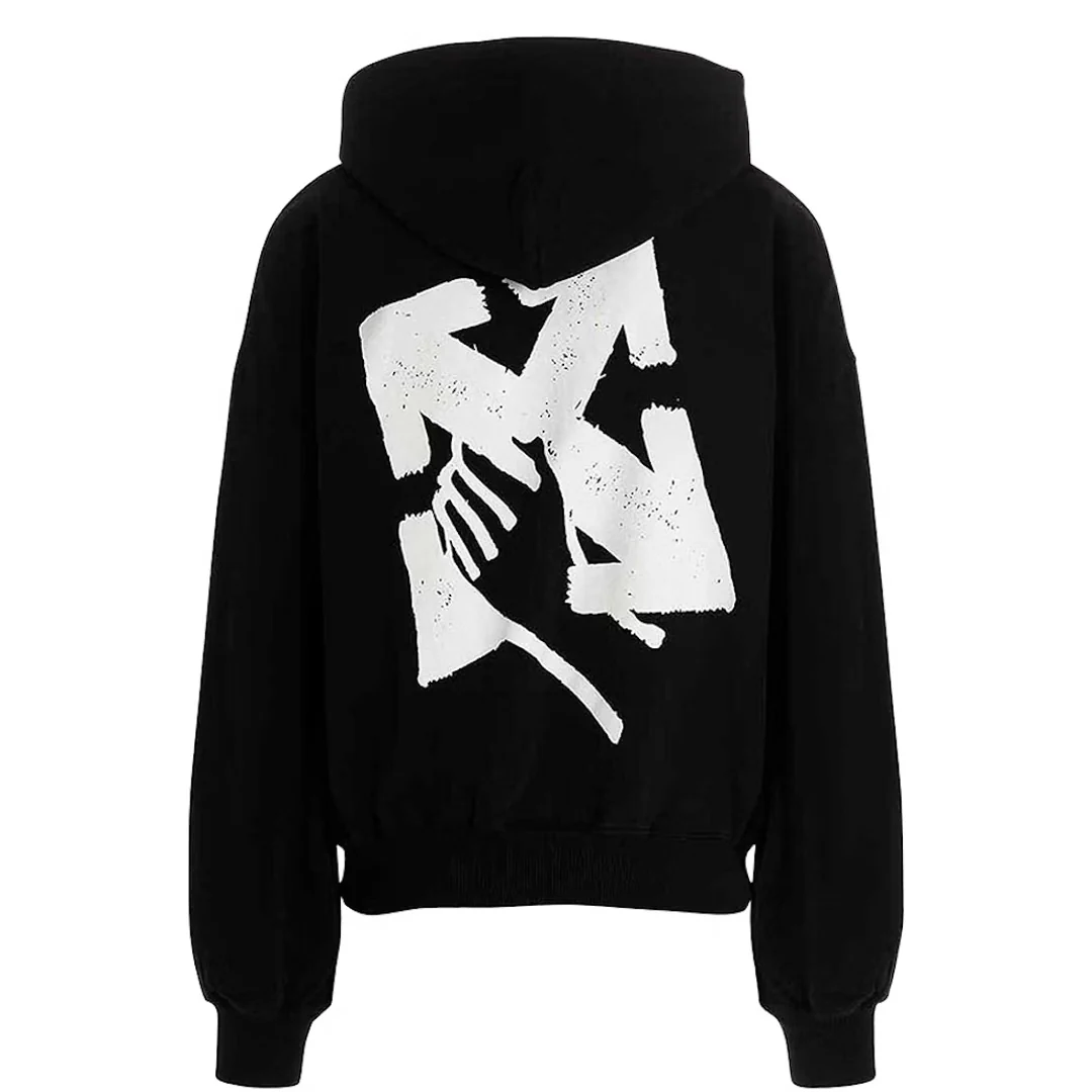 Off White Arrow Hand Hoodie - Image 2