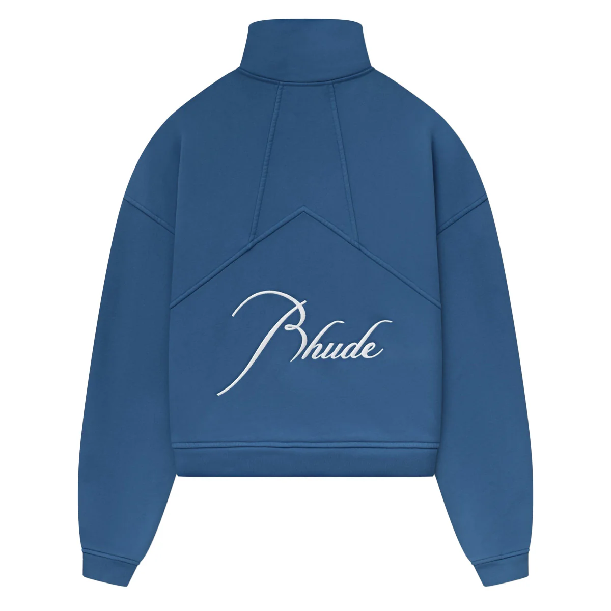 Rhude Script Logo Quarter Zip Vintage Midnight Navy - Image 2