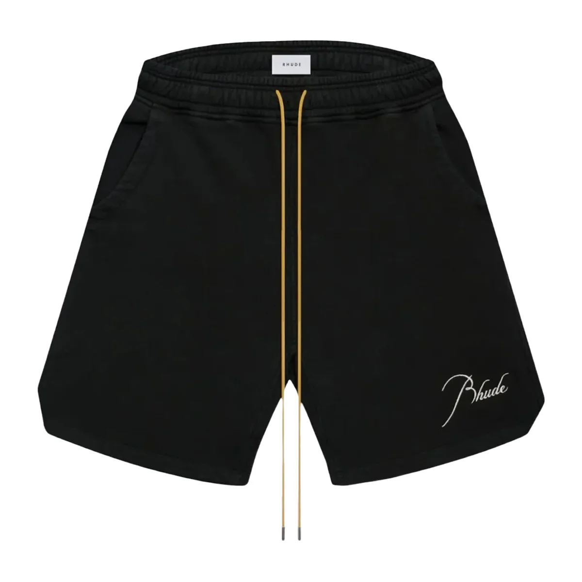 Rhude Script Logo Sweat Shorts Vintage Black