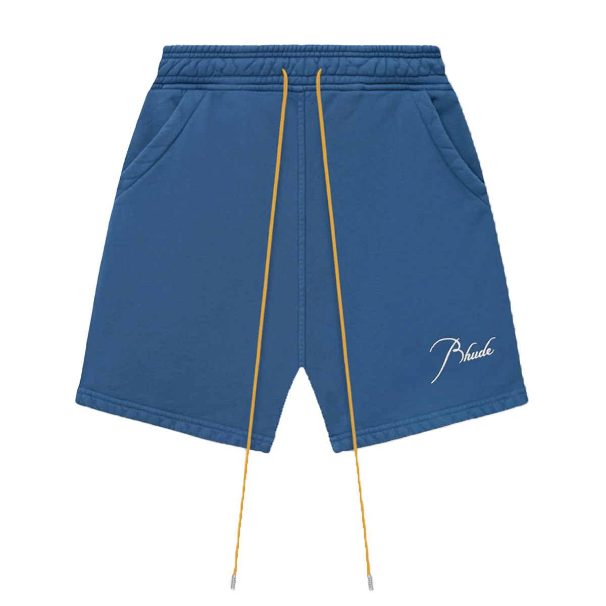 Rhude Script Logo Sweat Shorts Vintage Midnight Blue