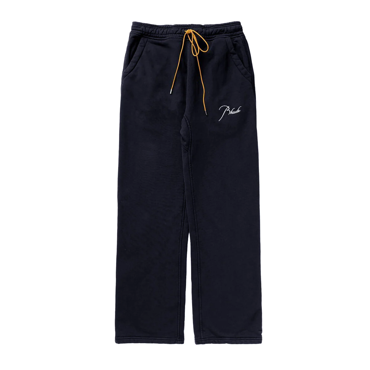 Rhude Script Logo Sweatpants Black