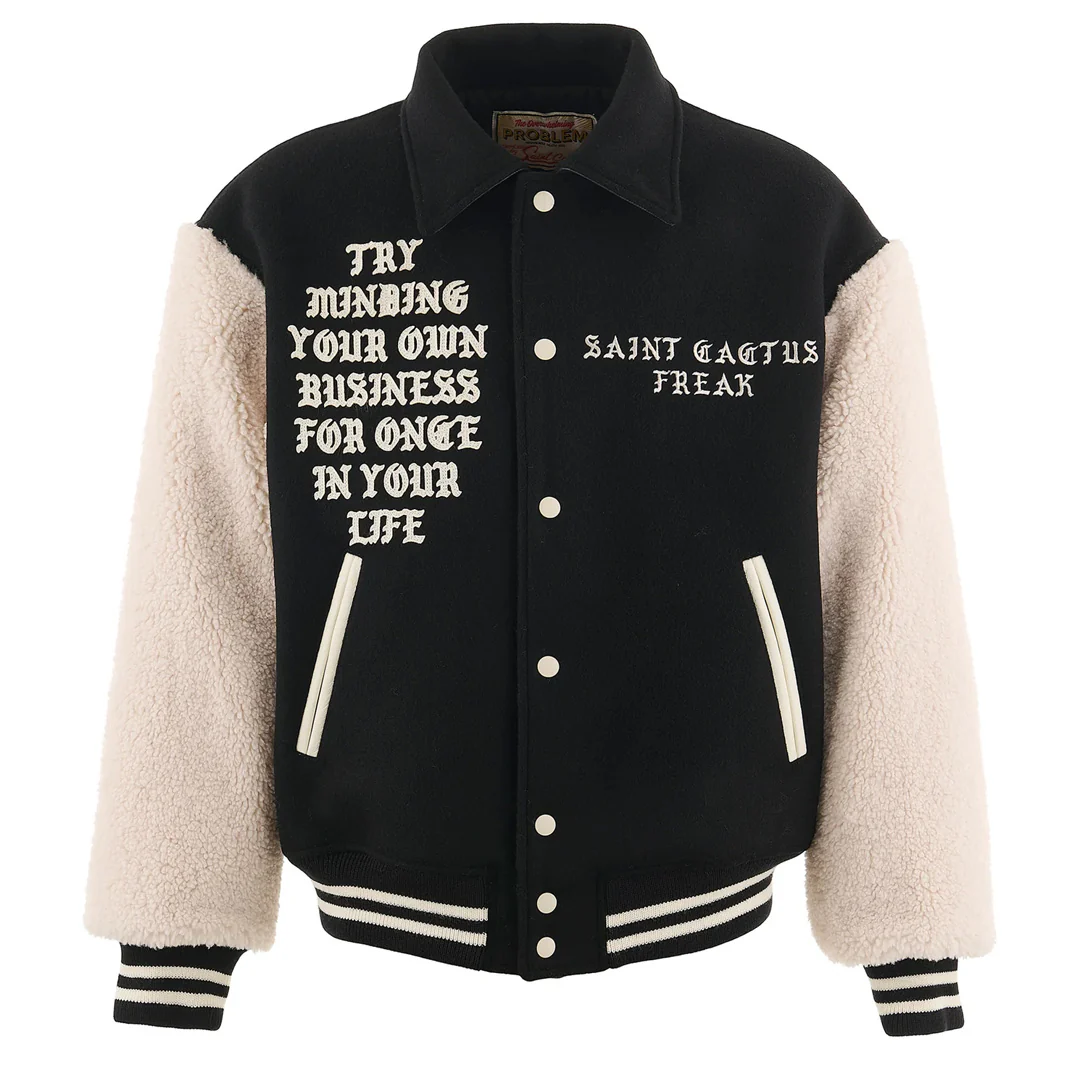Saint Michael x Cactus Plant Flea Market Varsity Jacket