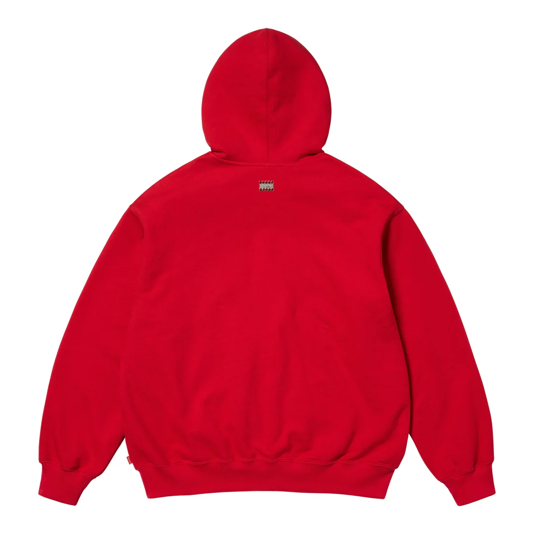 Supreme b.b Simon Zip Up Hoodie Red - Image 2