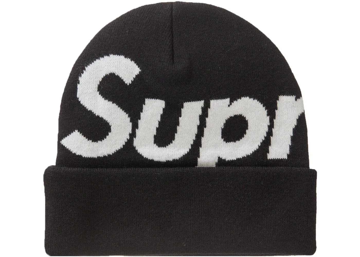 Supreme Big Logo Beanie Black