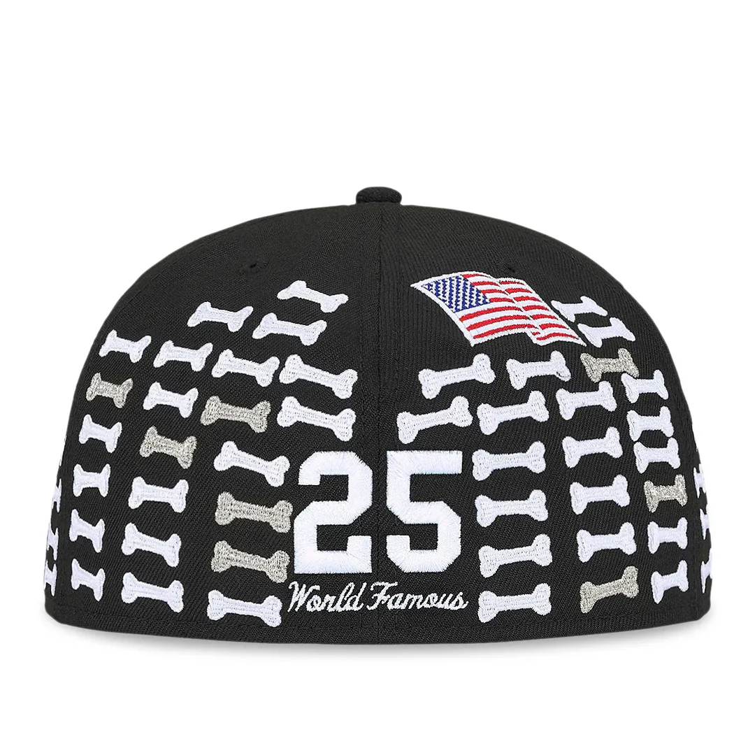 Supreme Bones Box Logo New Era 59Fifty Fitted Cap Black - Image 2