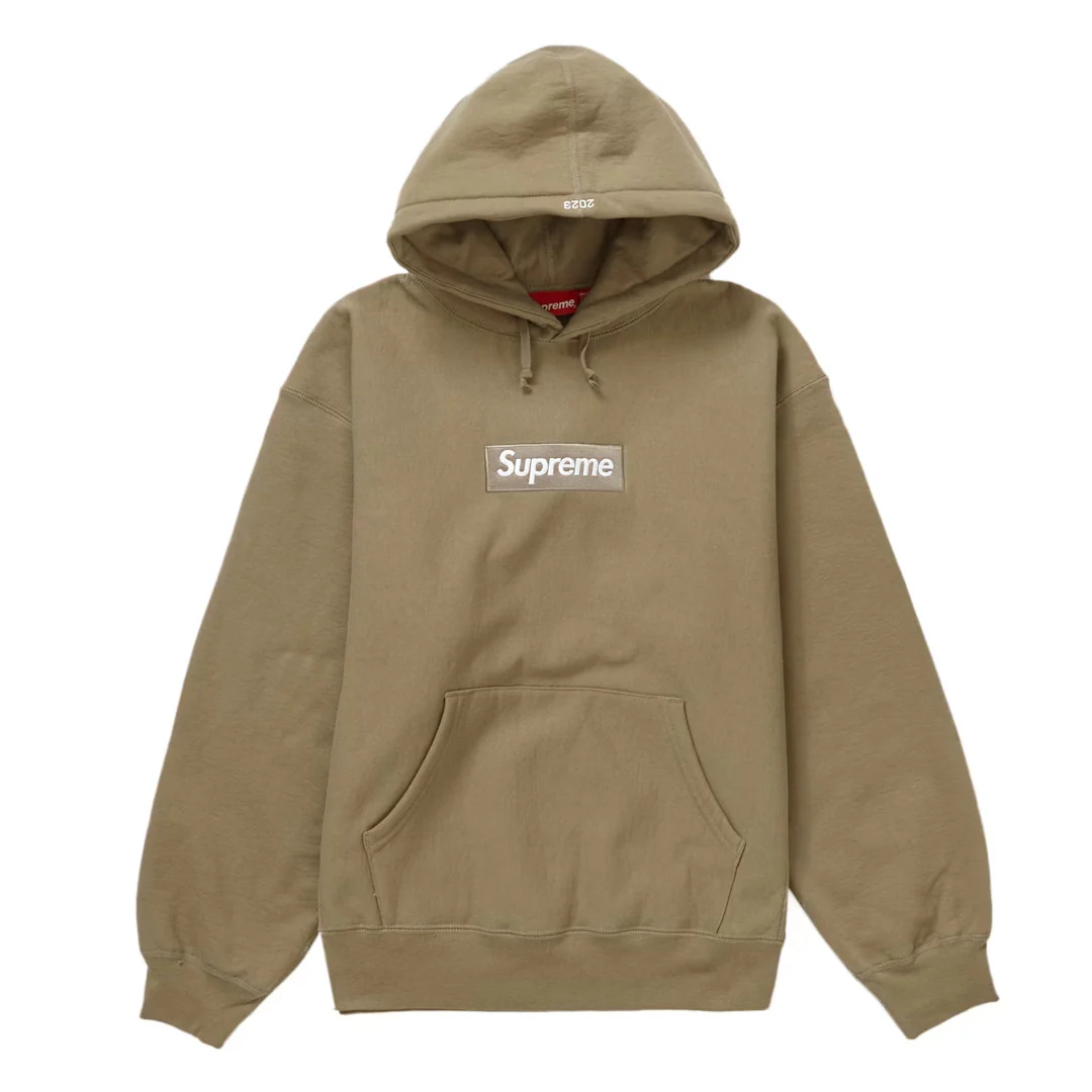 Supreme Box Logo Hoodie (FW23) Dark Sand