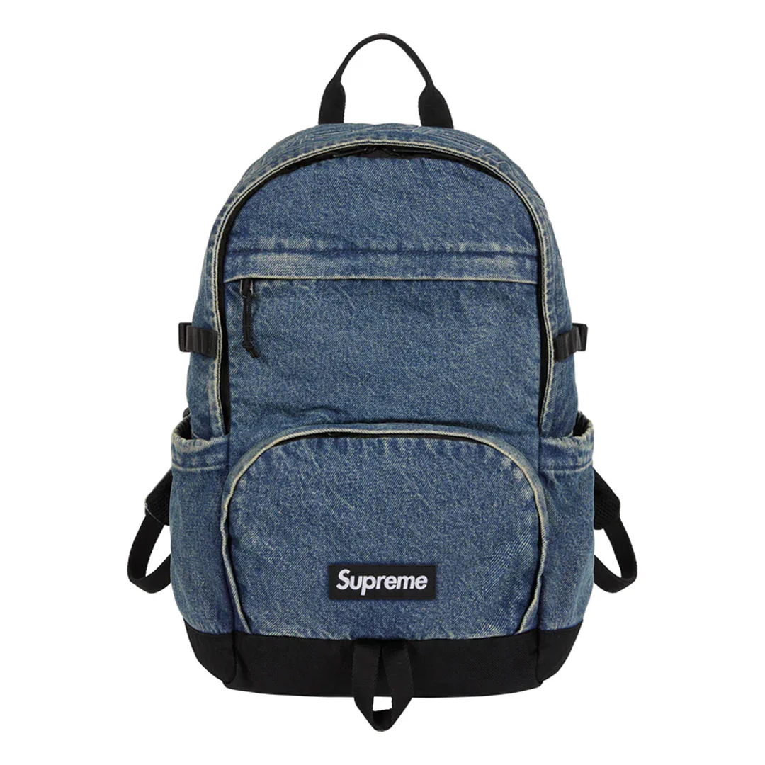 Supreme Denim Backpack Washed Indigo