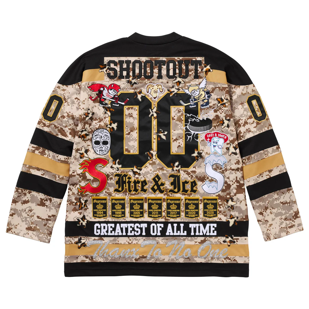 Supreme Fire & Ice Hockey Jersey Digital Camo - Image 2