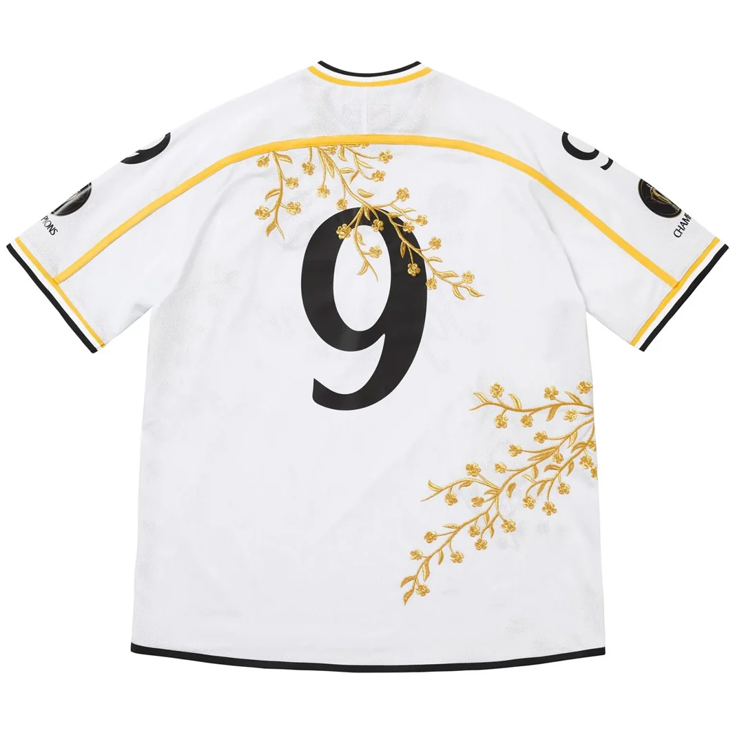 Supreme Floral Soccer Jersey White - Image 2