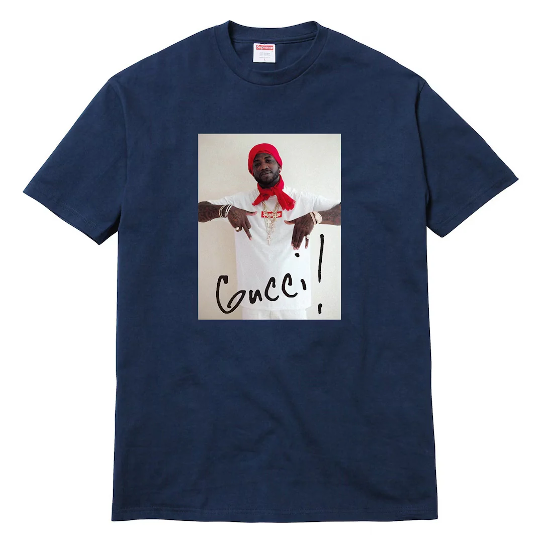 Supreme Gucci Mane T-Shirt Navy